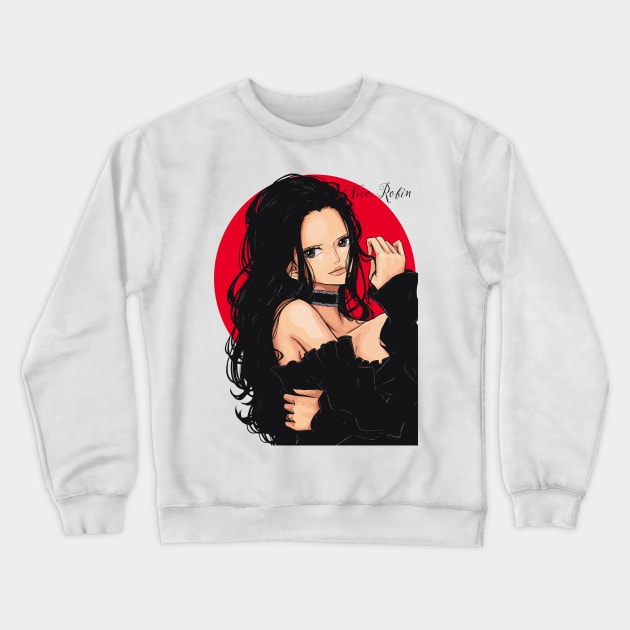 Nico Robin One Piece Fashion Crewneck Sweatshirt by KDungUniversal